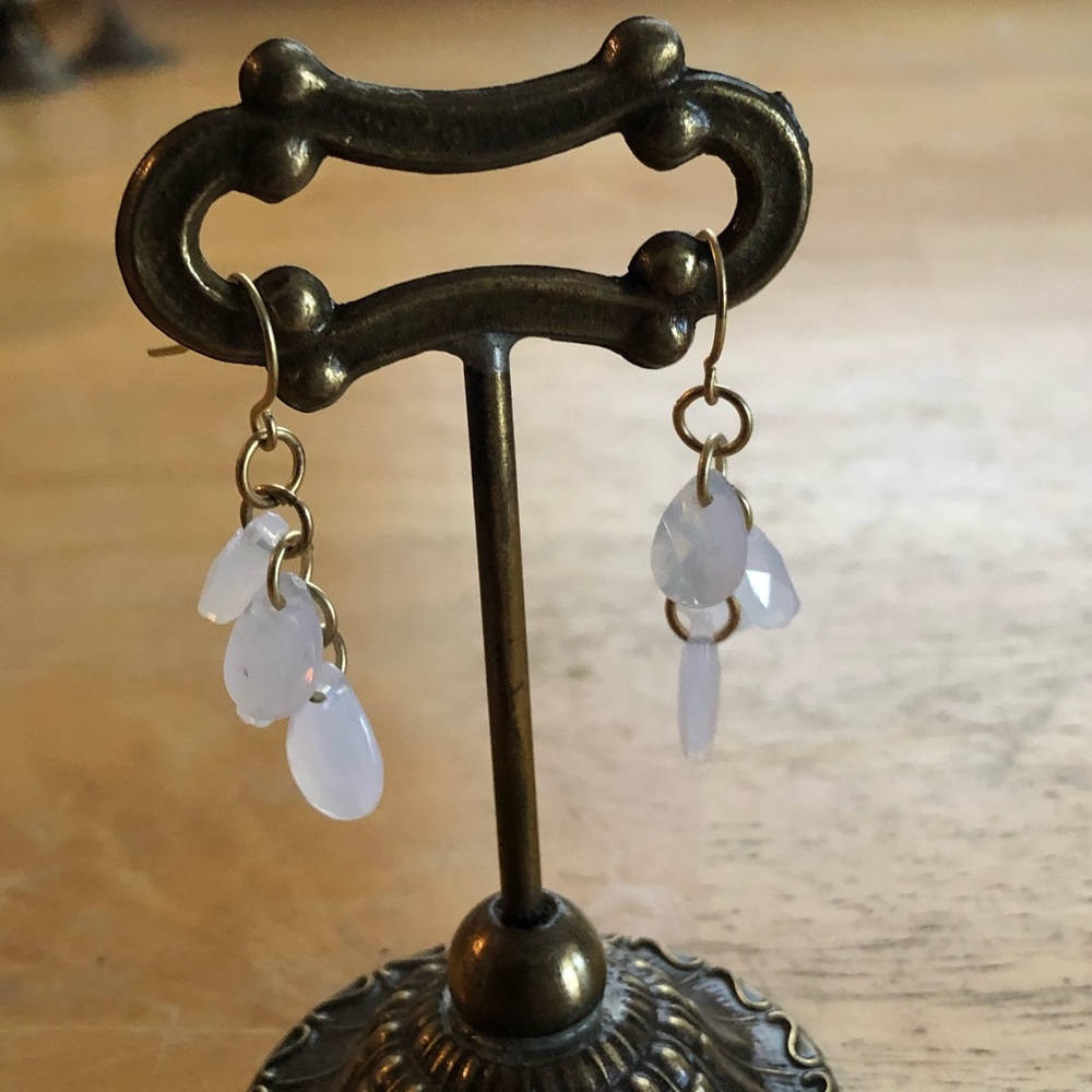 Dainty light pink earrings